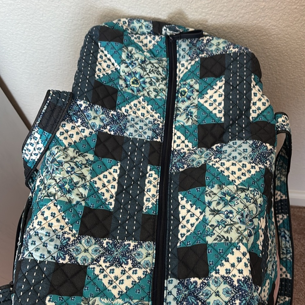 Vera Bradley Cloud Vine Patchwork Duffel - image 7
